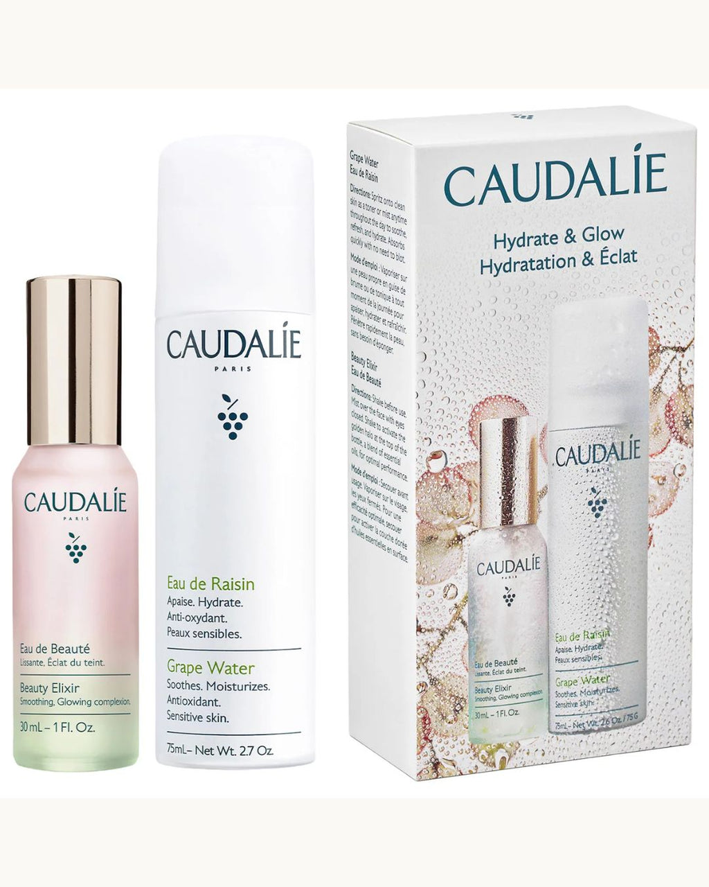 Caudalie Hydrate & Glow – Set de Hidratación & Luminosidad