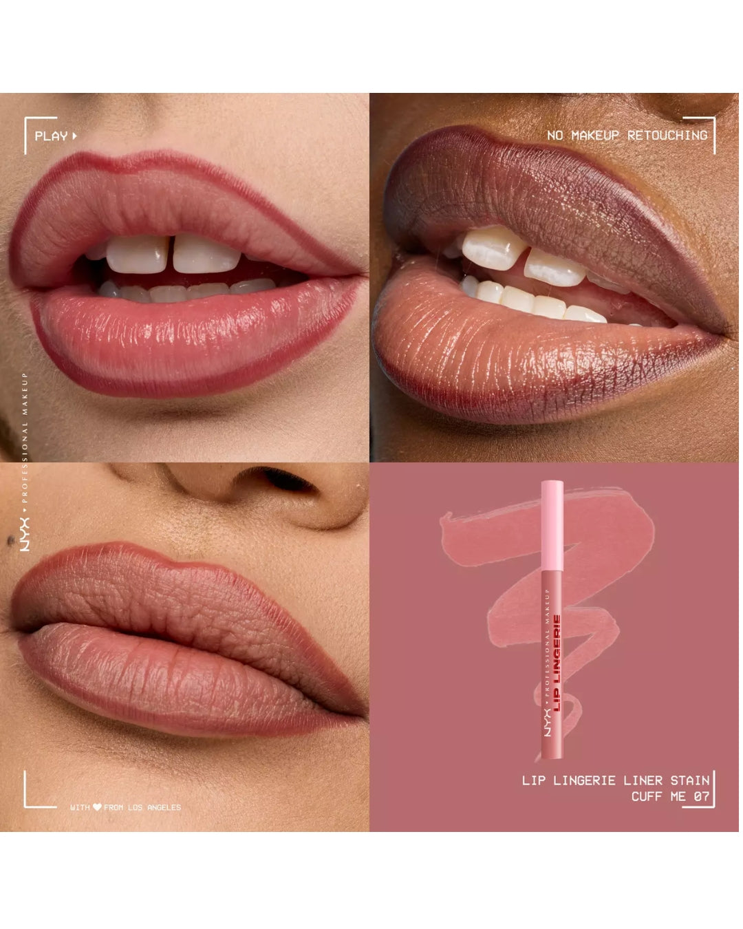 NYX – Lip Lingerie: Delineador con Efecto Tinta
