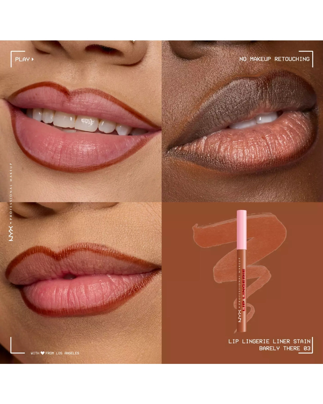 NYX – Lip Lingerie: Delineador con Efecto Tinta