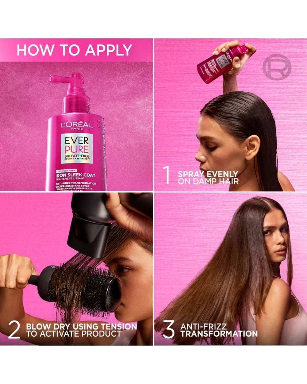 L'Oréal Paris – EverPure Iron Sleek Coat Anti Frizz