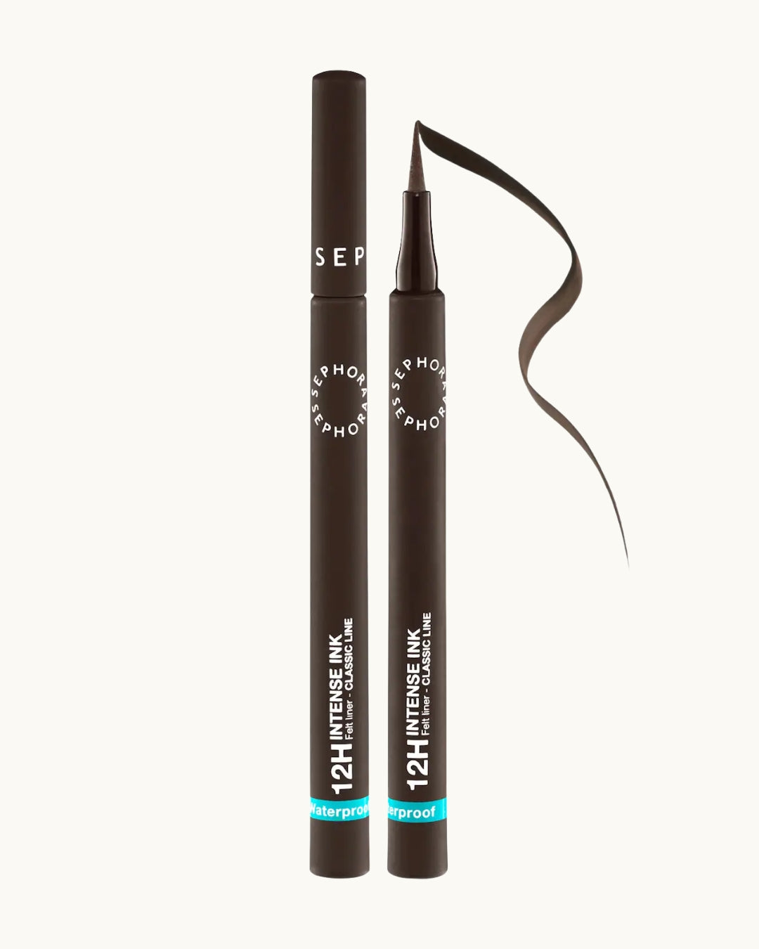 Delineador waterproof Sephora Collection 12H Intense Ink Brush