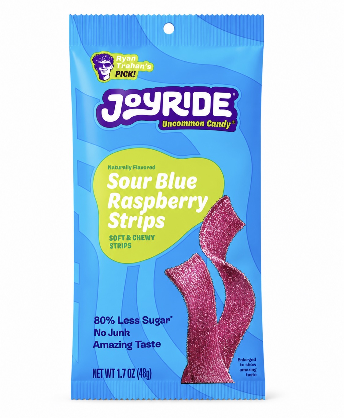 Joyride Sour Blue Raspberry Strips – 48 g